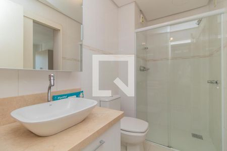 Banheiro de apartamento para alugar com 1 quarto, 47m² em Jardim Botânico, Porto Alegre