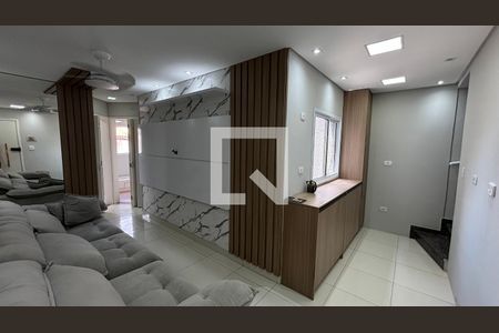 Sala de apartamento à venda com 3 quartos, 90m² em Parque João Ramalho, Santo André