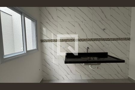 Sala - Cozinha de apartamento para alugar com 1 quarto, 30m² em Parque Novo Oratório, Santo André