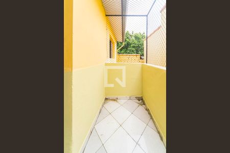 Varanda da Sala de casa para alugar com 1 quarto, 46m² em Jardim Santo Alberto, Santo André