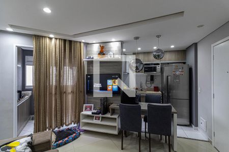 Sala/Cozinha/Área de Serviço de apartamento à venda com 2 quartos, 52m² em Chácara Cruzeiro do Sul, São Paulo