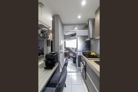 Sala/Cozinha/Área de Serviço de apartamento à venda com 2 quartos, 52m² em Chácara Cruzeiro do Sul, São Paulo