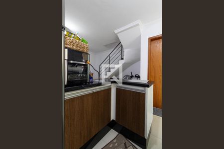 Sala e Cozinha de casa de condomínio à venda com 2 quartos, 62m² em Cidade Patriarca, São Paulo