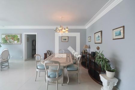 Sala de apartamento para alugar com 3 quartos, 220m² em Morro do Maluf, Guarujá