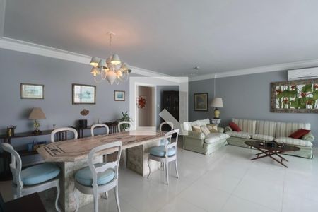 Sala de apartamento para alugar com 3 quartos, 220m² em Morro do Maluf, Guarujá