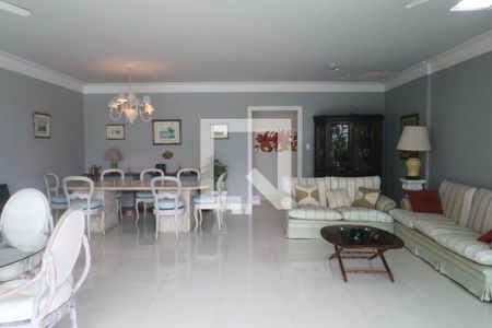 Sala de apartamento para alugar com 3 quartos, 220m² em Morro do Maluf, Guarujá