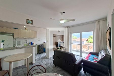 Sala de apartamento para alugar com 2 quartos, 70m² em Jardim Imperador, Praia Grande