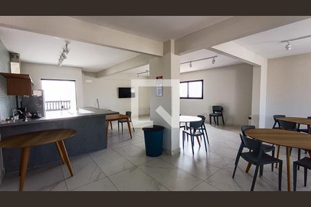 Área comum - Salão de festas de apartamento para alugar com 2 quartos, 82m² em Guilhermina, Praia Grande