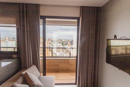 Varanda Sala/Área de Serviço de apartamento para alugar com 1 quarto, 43m² em Santa Efigênia, Belo Horizonte