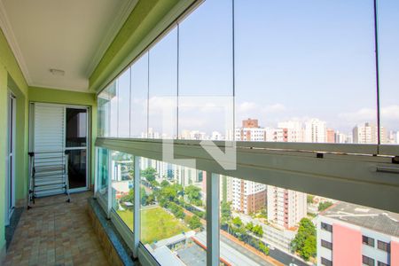 Varanda da sala/quarto 1 e 3 de apartamento para alugar com 3 quartos, 108m² em Vila Guiomar, Santo André