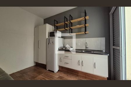 Cozinha de kitnet/studio para alugar com 1 quarto, 29m² em Bangú, Santo André