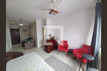 Sala de apartamento para alugar com 1 quarto, 55m² em Centro, São Vicente