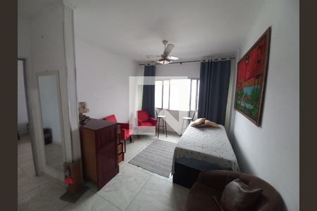 Sala de apartamento para alugar com 1 quarto, 55m² em Centro, São Vicente