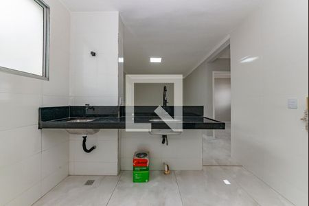 Cozinha de apartamento à venda com 2 quartos, 48m² em Estrela do Oriente, Belo Horizonte