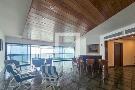 Sala de apartamento para alugar com 4 quartos, 355m² em Jardim Asturias, Guarujá