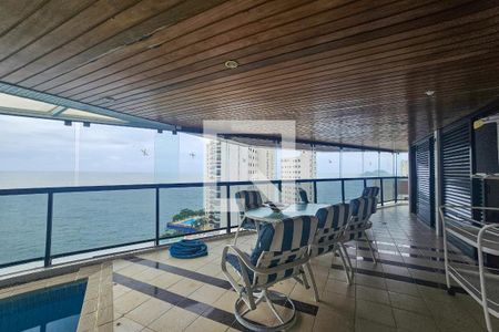 Varanda de apartamento para alugar com 4 quartos, 355m² em Jardim Asturias, Guarujá