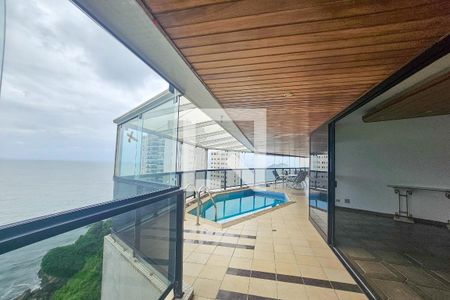 Varanda de apartamento para alugar com 4 quartos, 355m² em Jardim Asturias, Guarujá