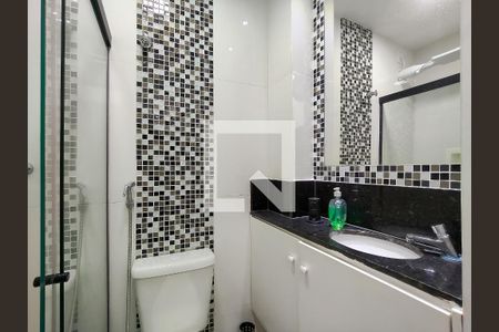 Banheiro do Estúdio de kitnet/studio para alugar com 1 quarto, 18m² em Tijuca, Rio de Janeiro