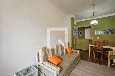 sala de apartamento para alugar com 1 quarto, 48m² em Jardim Virginia, Guarujá