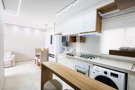 Cozinha de apartamento para alugar com 2 quartos, 50m² em Jardins do Império, Indaiatuba