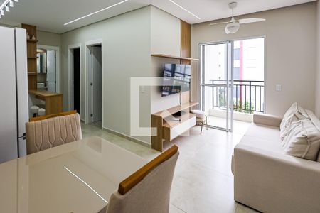 Sala de apartamento para alugar com 2 quartos, 50m² em Jardins do Império, Indaiatuba