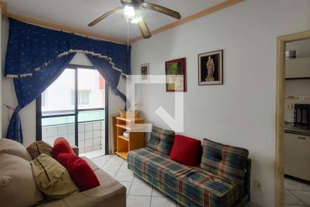 Sala de apartamento para alugar com 1 quarto, 40m² em Cidade Ocian, Praia Grande