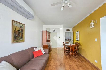 Sala de apartamento para alugar com 2 quartos, 76m² em Jardim Tres Marias, Guarujá
