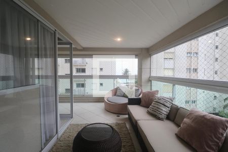 Varanda de apartamento para alugar com 4 quartos, 148m² em Jardim Asturias, Guarujá