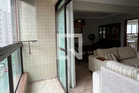 Varanda da Sala de apartamento para alugar com 4 quartos, 196m² em Aparecida, Santos
