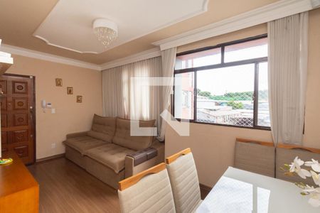 Sala de apartamento à venda com 3 quartos, 84m² em Novo Riacho, Contagem