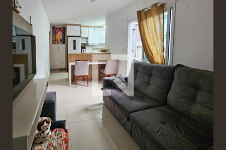 Sala/Cozinha de apartamento à venda com 2 quartos, 47m² em Vila Claudio, Santo André
