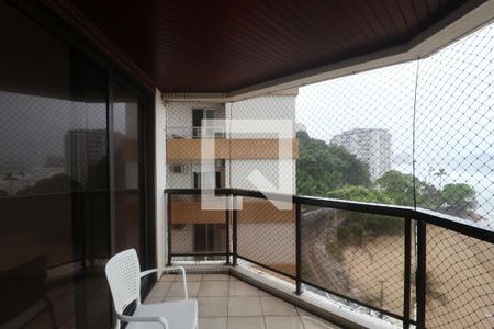 Varanda de apartamento para alugar com 4 quartos, 200m² em Vila Luis Antonio, Guarujá