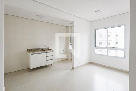 Sala e cozinha de apartamento para alugar com 2 quartos, 46m² em Jardins do Império, Indaiatuba