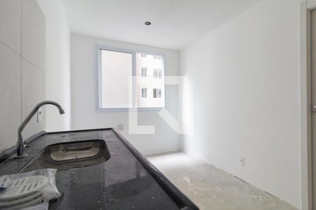 Sala, Cozinha e area de serviço de apartamento para alugar com 1 quarto, 28m² em Jardim America da Penha, São Paulo