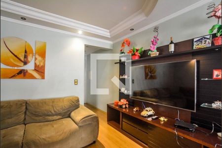 Sala de apartamento à venda com 3 quartos, 80m² em Vila Apiai, Santo André