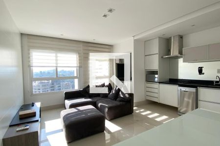 Sala de apartamento para alugar com 1 quarto, 43m² em Melville Empresarial Ii, Barueri