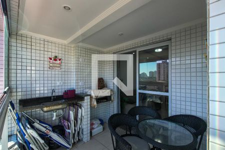 Sacada da Sala de apartamento para alugar com 2 quartos, 70m² em Vila Assuncao, Praia Grande