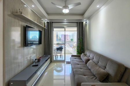 Sala de apartamento para alugar com 2 quartos, 70m² em Vila Assuncao, Praia Grande