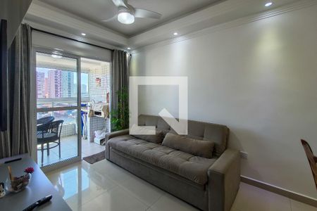 Sala de apartamento para alugar com 2 quartos, 70m² em Vila Assuncao, Praia Grande