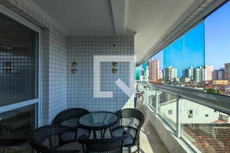 Sacada da Sala de apartamento para alugar com 2 quartos, 70m² em Vila Assuncao, Praia Grande