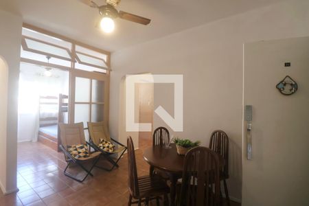 Sala de apartamento para alugar com 2 quartos, 55m² em Jardim Tres Marias, Guarujá