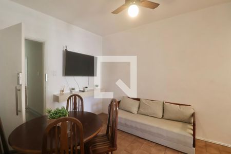 Sala de apartamento para alugar com 2 quartos, 55m² em Jardim Tres Marias, Guarujá