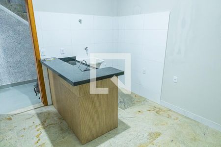 Sala/Cozinha de kitnet/studio para alugar com 1 quarto, 25m² em Granja Werneck, Belo Horizonte