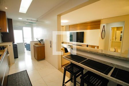 Cozinha de apartamento para alugar com 3 quartos, 131m² em Vila Tupi, Praia Grande