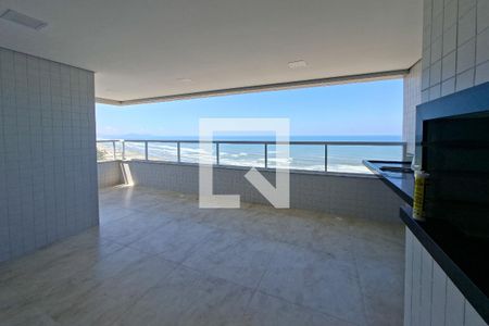 Varanda da sala de apartamento para alugar com 3 quartos, 117m² em Vilamar, Praia Grande