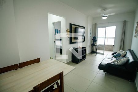 Sala de apartamento para alugar com 1 quarto, 54m² em Real, Praia Grande