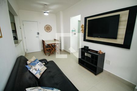 Sala de apartamento para alugar com 1 quarto, 54m² em Real, Praia Grande