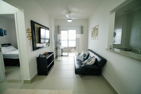 Sala de apartamento para alugar com 1 quarto, 54m² em Real, Praia Grande