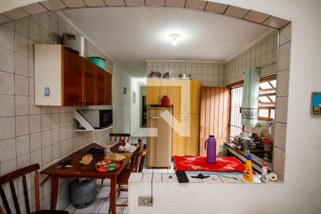 Cozinha de casa para alugar com 1 quarto, 125m² em Balneario Mirante, Praia Grande