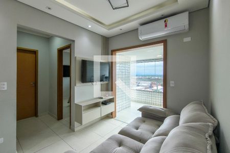 Sala de apartamento para alugar com 2 quartos, 62m² em Vila Assuncao, Praia Grande